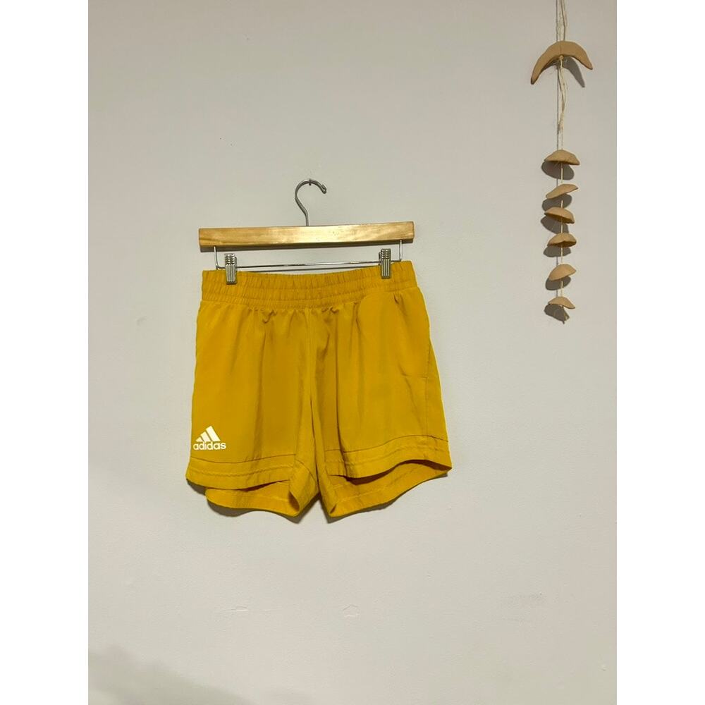 Yellow Gold Adidas AEROREADY Lacrosse Athletic Shorts -‎ (Women's M)